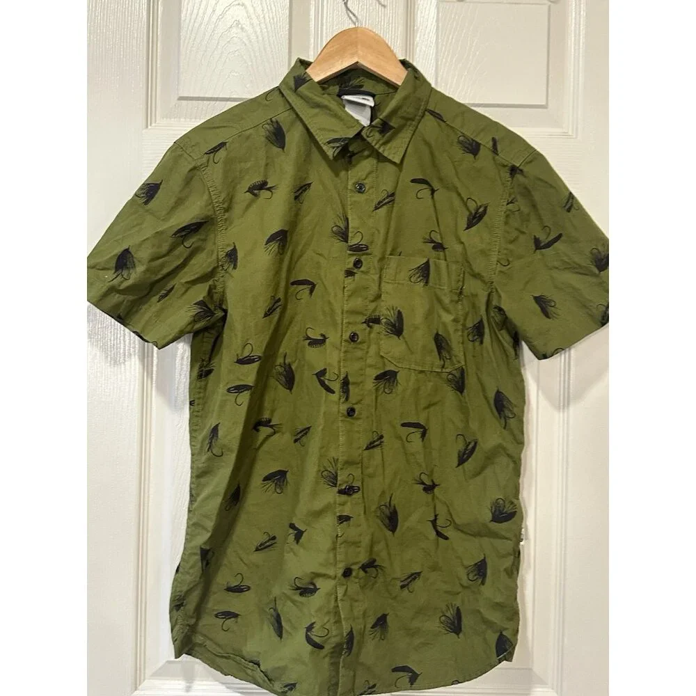 mens north face Button Short Sleeve Shirt Lot Of 2‎ Size S